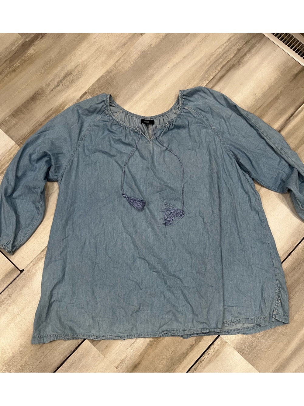 100% Cotton Denim Top-Size 3XL, Plus Size, Western, Back to School
